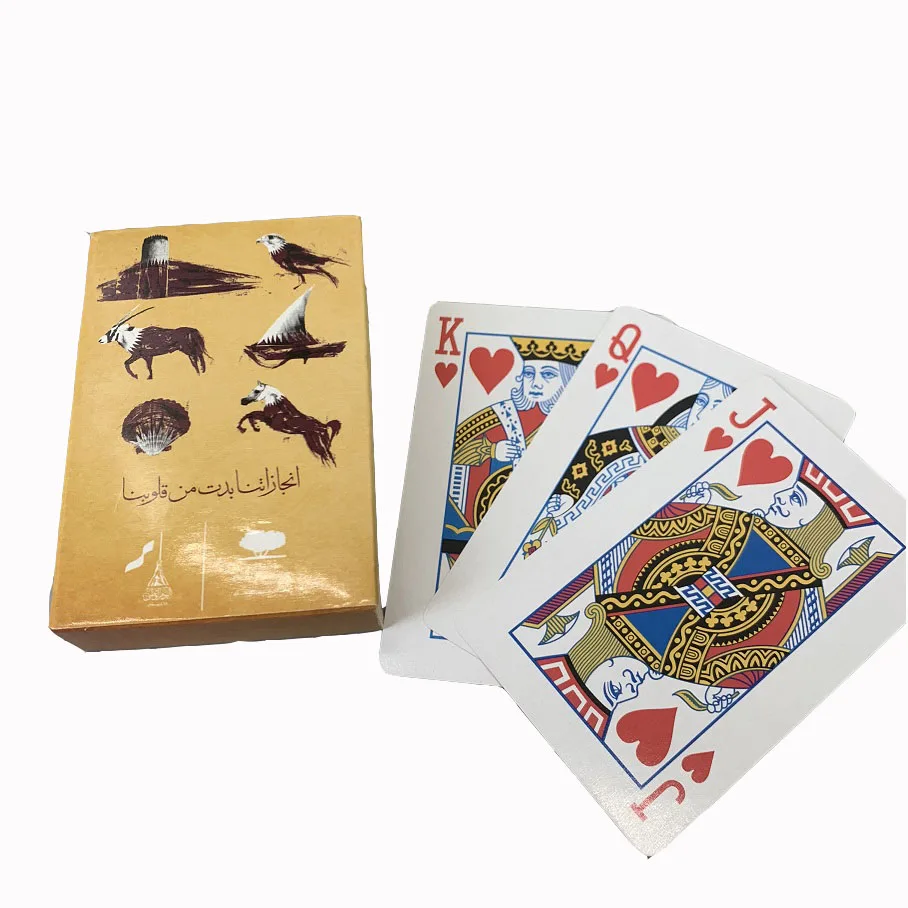 Custom Factory OEM Plastic PVC Poker Card Playing Texture Card Game Paper Playing Poker Cards