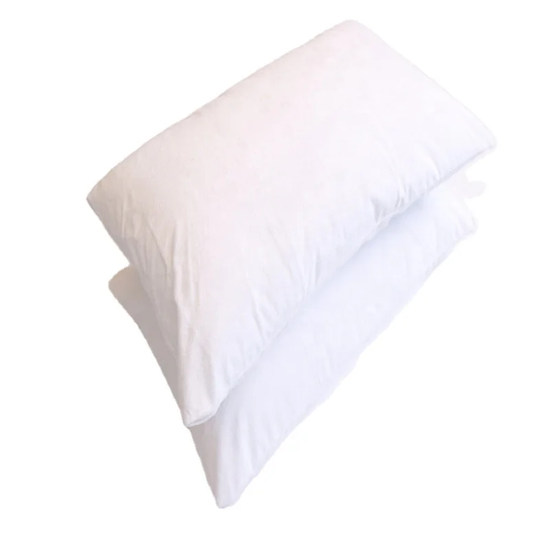 Pure white waterproof pillow case terry cotton material pillow case