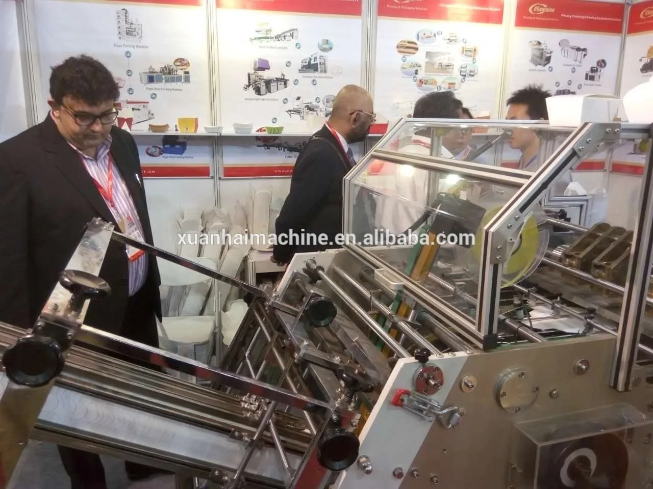 High Speed paper fast food lunch cake cardboard packing carton box making machine for chips box