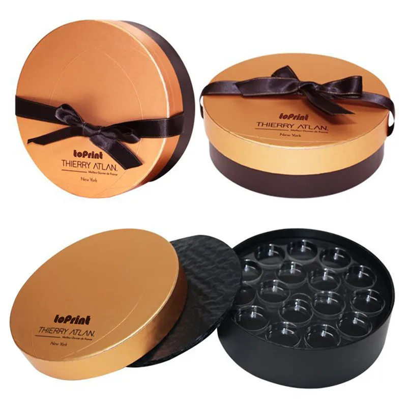 Eco Friendly Fancy Chocolate Packaging Box Empty Recycled Gift Boxes Direct Contact Food Paper Box