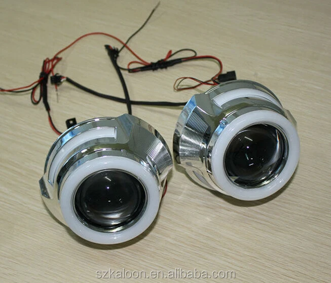 Projector lens for LED double angel eye bi-xenon projector lens with turn light