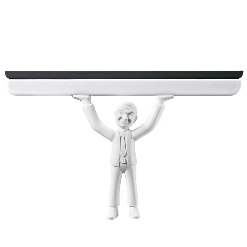 D751  Portable Plastic Floor Window DesktopMini Cleaner Squeegee Silicone Glass Wiper