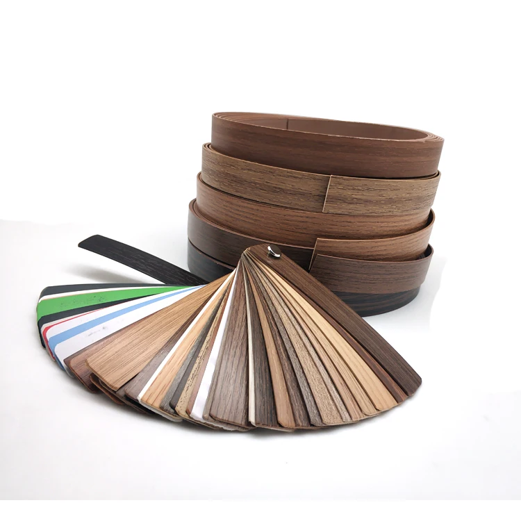 Chinese Factory Furniture Accessories Parts Pakistan Lowes Veneer Pvc Edging Plastic Edge Banding Trim Cabinet Door Edge Strip
