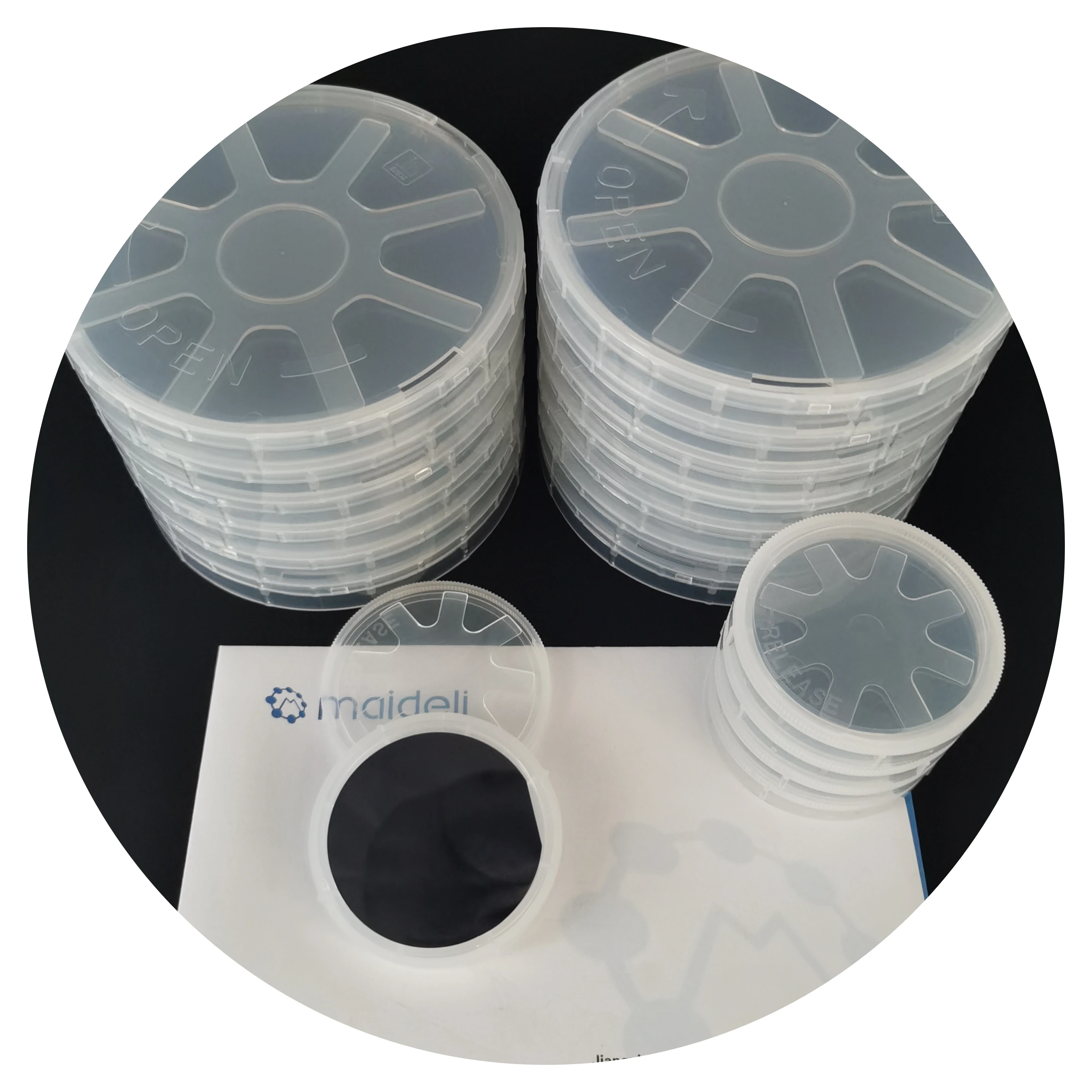 Intrinsic Silicon wafer Si wafer resistivity >10.000 ohm cm  orientation 100 , SSP ,with size 1inch diameter