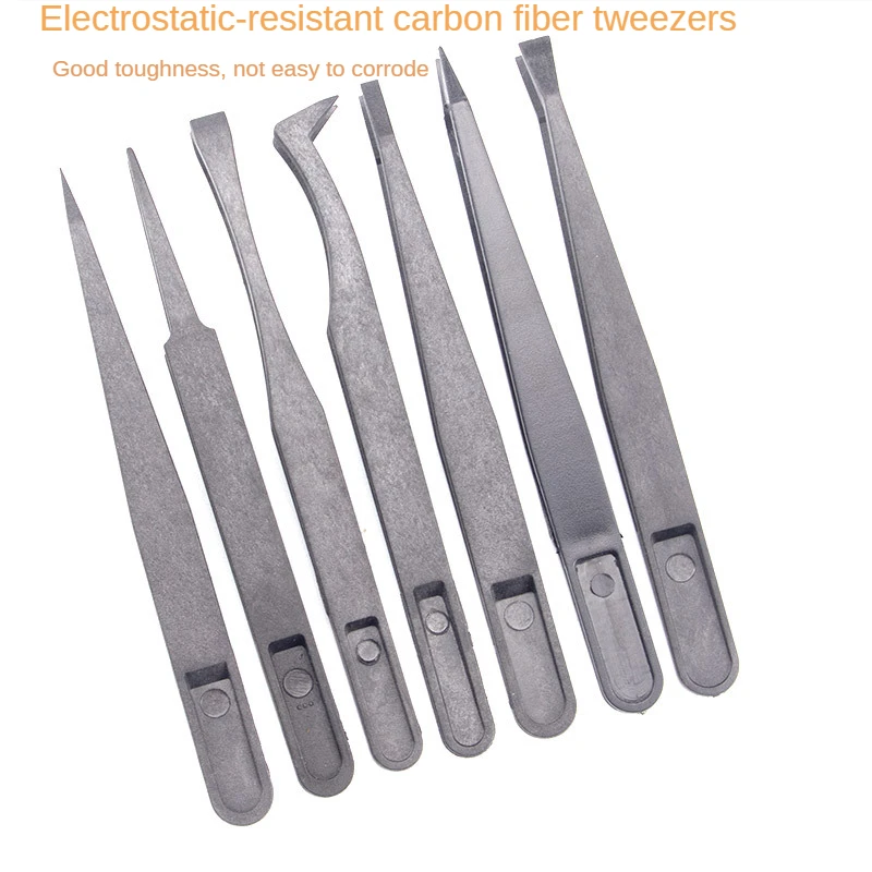 Tweezers/esd Mini 933 Series Tweezers For Electronic Pcb Smd Ic Repair Tool Antistatic Plastic Black Blister Card Hand Tool