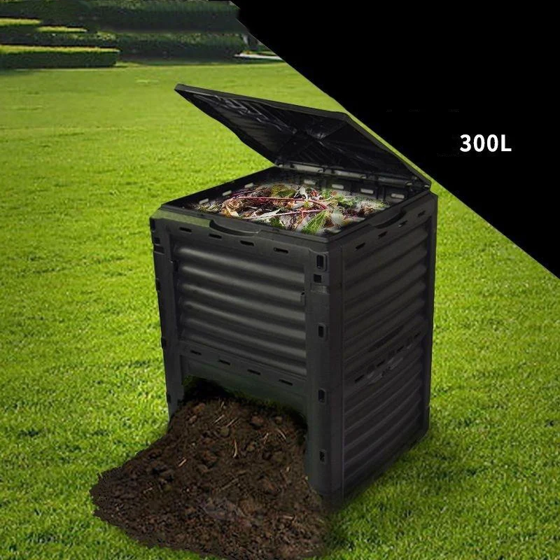 Fermentation bucket Compost fermented earthworms 300L simple box Garden trash outdoor aerobic aeration compost box