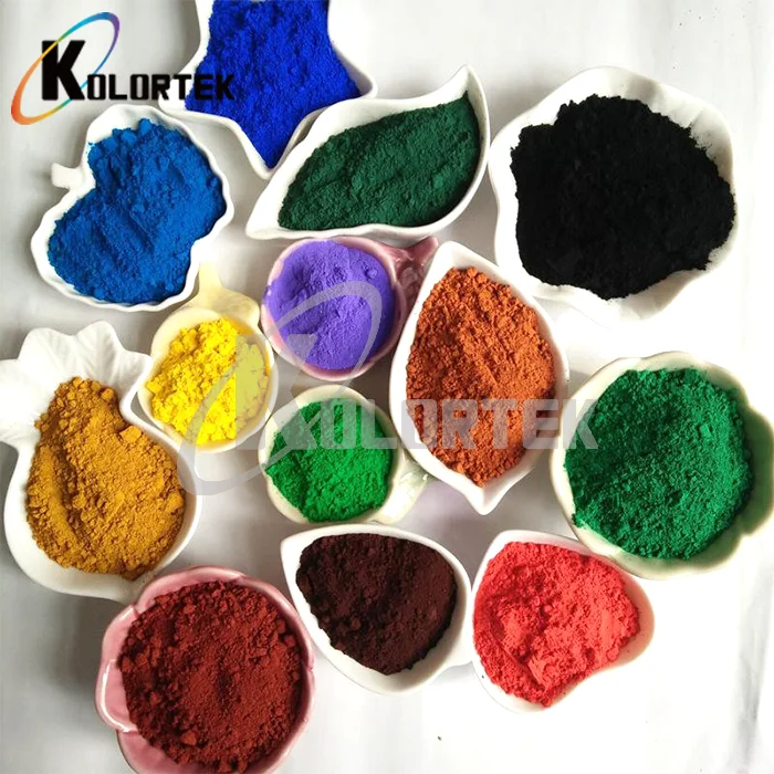 Factory Color red/yellow/black/green/blue Iron Oxide Pigment for Cosmetics
