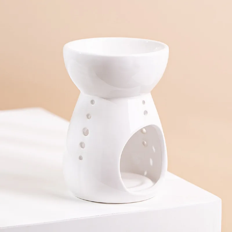 Ceramic Wax Burner With cutting holes