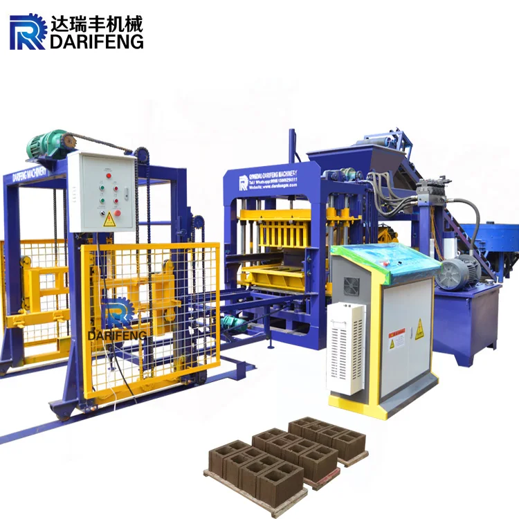 QT4-15 China Hydraulic Pressure Brick Making Machine Cement Brick Moulding Machinery Concrete Block Machine For Block Factory