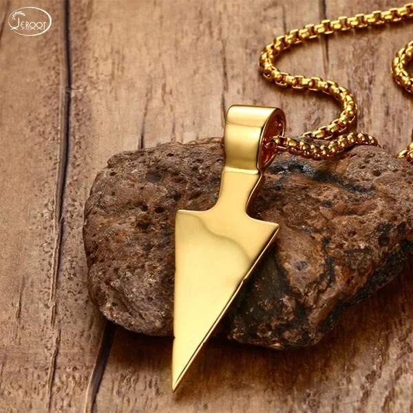 Fashion 2019 Man HIPHop Pendant High Quality Gold Filled Triangle Necklace