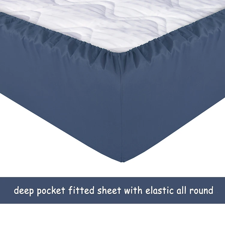 Hot selling ultra soft bed sheet set microfiber bed cover fitted sheet