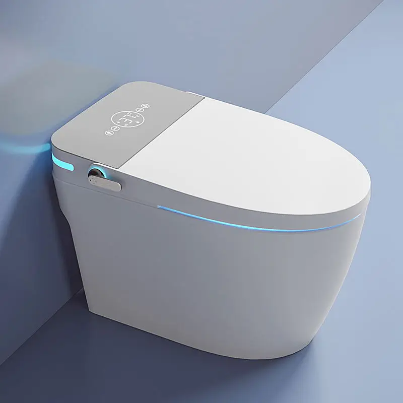 Luxury tankless orange cover intelligent toilet no water tank floor mounted ceramic smart toilet bidet