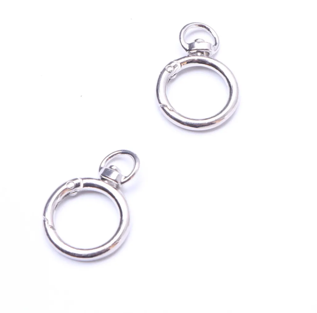 Quality case and bag accessories round alloy rotating ring metal hook bag wholesale dog buckle free samples bags buckle