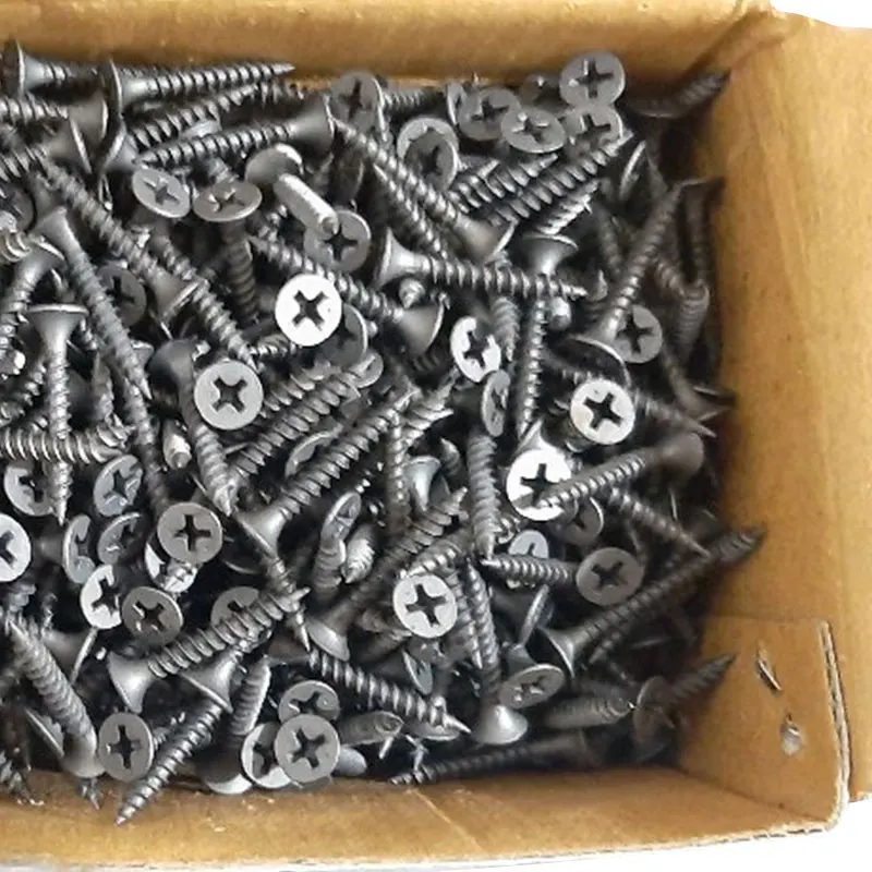 China manufacturer supply high quality black fine thread drywall screw bugle head black gypsum board screw drywall screw