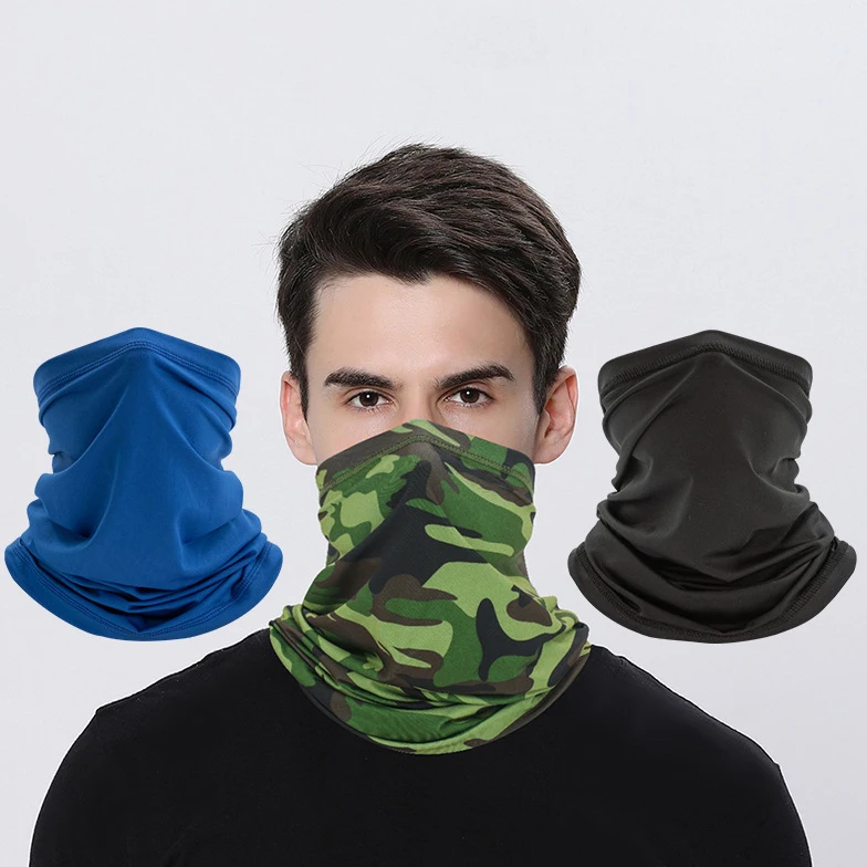 Wholesale Camo Cooling Head Tube Bandana Scarf Sport Fishing Headwear Headband Skull Caps Custom Face Cover Bandana