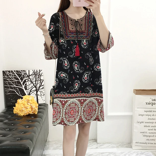  Оптовый поставщик одежды baju из Бангкока онлайн-поставщик в богемском стиле