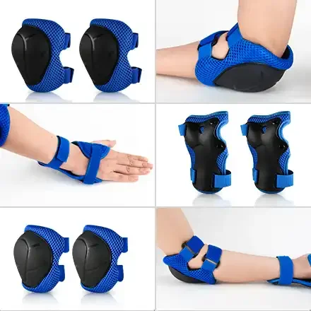 2024 Wrist Knee Pads Protective Gear Set Skate Roller Cycling bicycle Bike Protective Gear with helmet