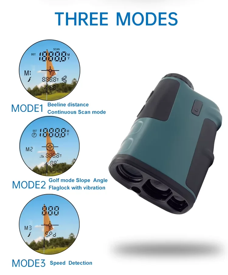 Mini Laser Range finder 1000 Yard Telescope Distance Meter Hunting Rangefinder with Speed Mode