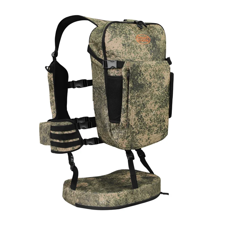 Mydays Outdoor Portable Large Capacity Tactical Hunting Backpack Vest with Seat Cushion