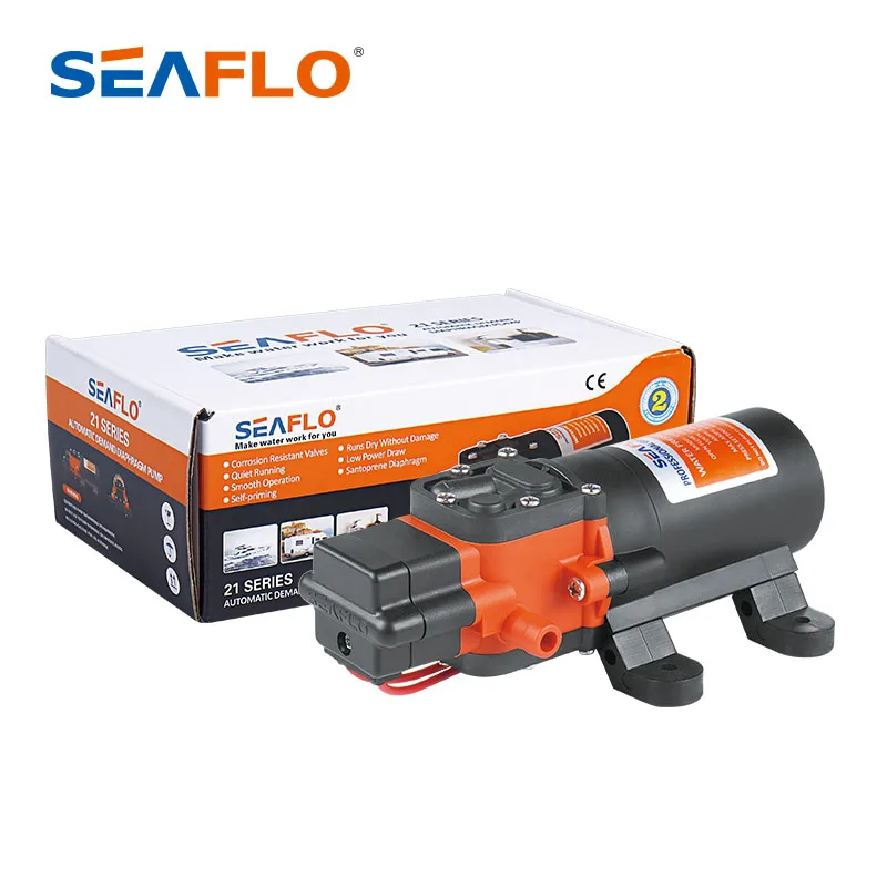 SEAFLO micro electric diaphragm pump 12V boiled water steam boiler machine rehydration pump 4 feet suction lift DC water pump
