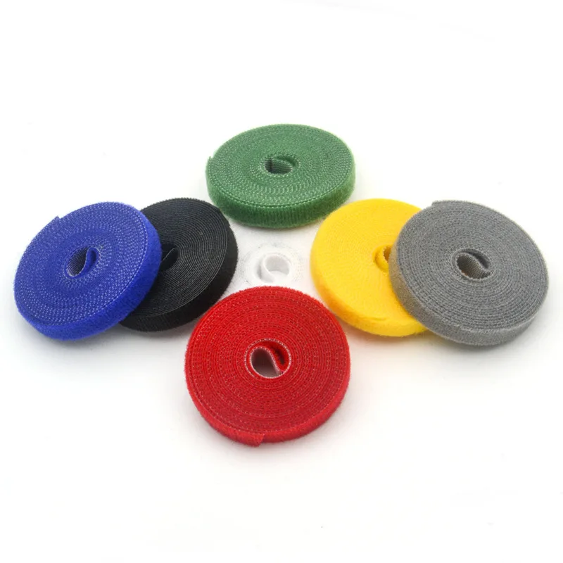 
Cable Ties Power Wire Loop Tape Multifunction Polyester PP Straps Fastener Reusable Tape Cable Organizer 