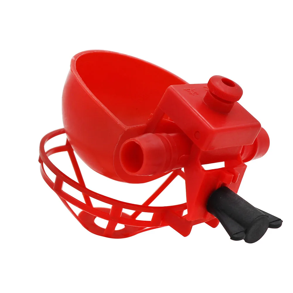 Пластиковая Красная Автоматическая миска для воды цыплят уток птицы голубей маленькая домашних животных с фильтром