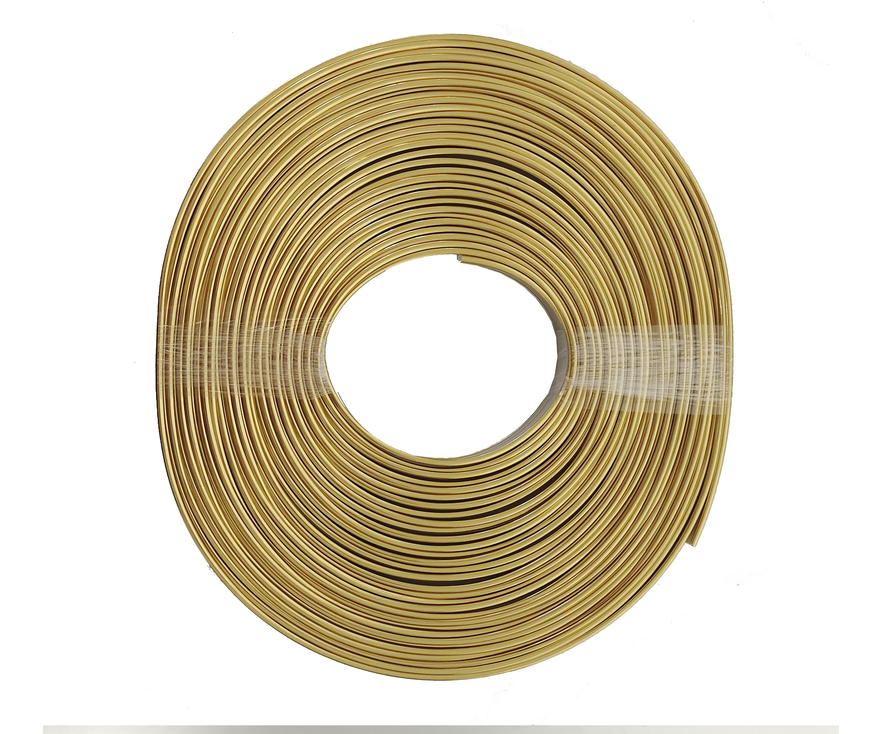 PVC Flexible Wall Gold Strip Tile Edge Banding Strip Decoration Trim Adhesive for Ceiling Door Mirror