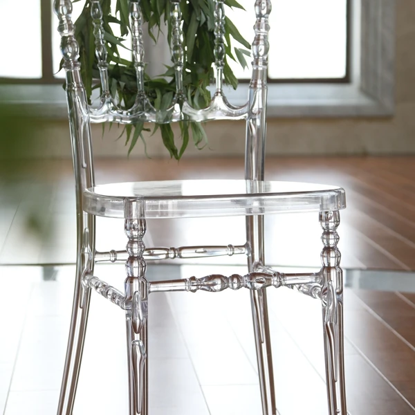 Rental Plastic Resin Royal Napoleon Clear Chairs for Event Wedding Party