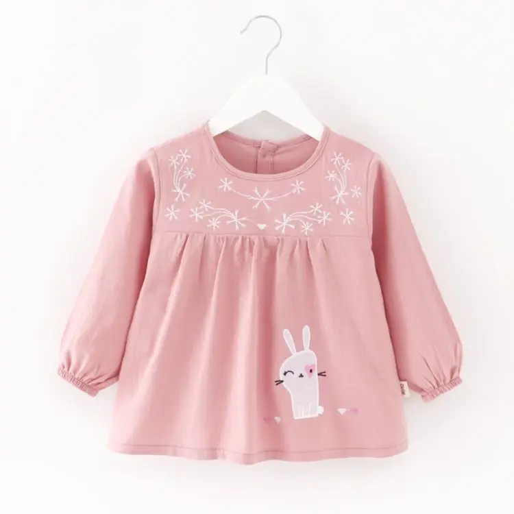 
New Design Professional Korean Style Apron Printed Cute Kids Overalls Organic Cotton Bib 