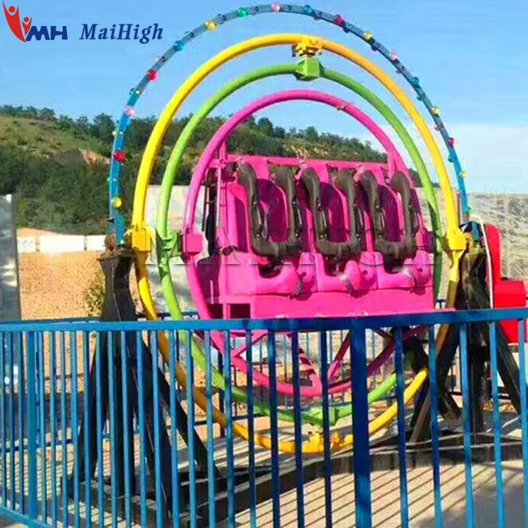 6 Persons New Amusement Extreme Outdoor Electric Gyro 3D Space Ball Ring Loop Human Gyroscope Rides