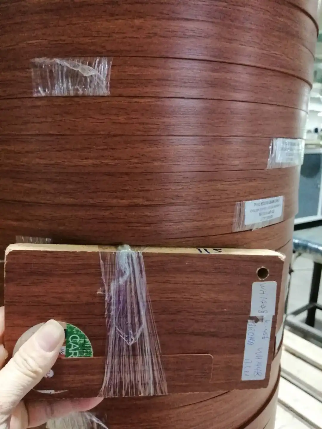 21mm Width Factory Direct PVC Laminate Edge Banding Sealing Strips for Melamine Board