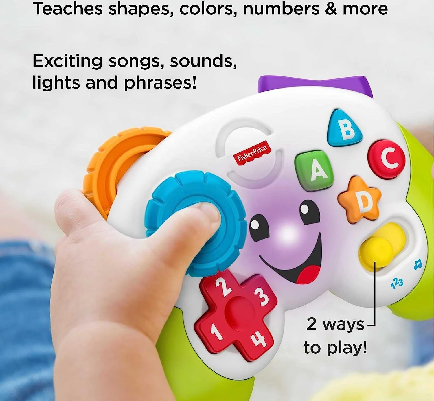 Learn Controller Pretend Video Game with Music Lights & Activities