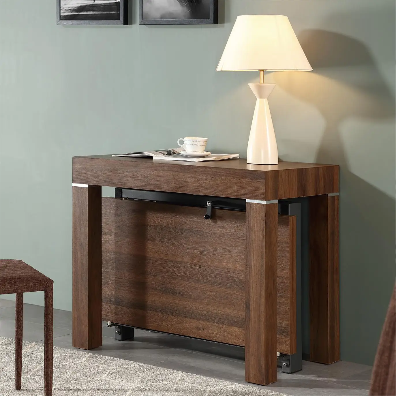 Классическая деревянная Выдвижная консольная Table-B2241-8S