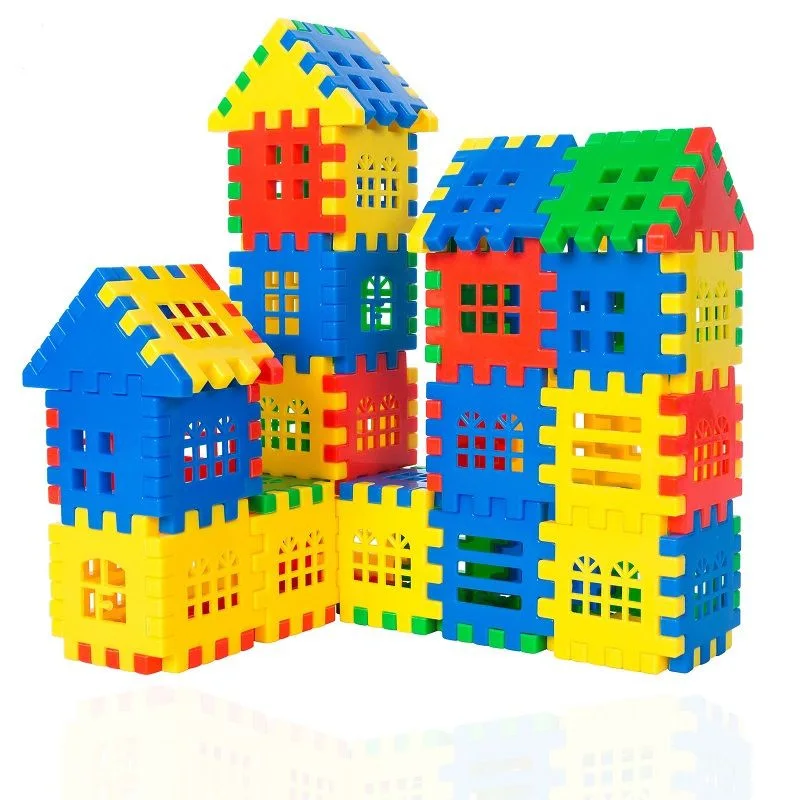260pcs Children house building blocks assembling toys puzzle large particle blocks 3-14 years old girl and boy