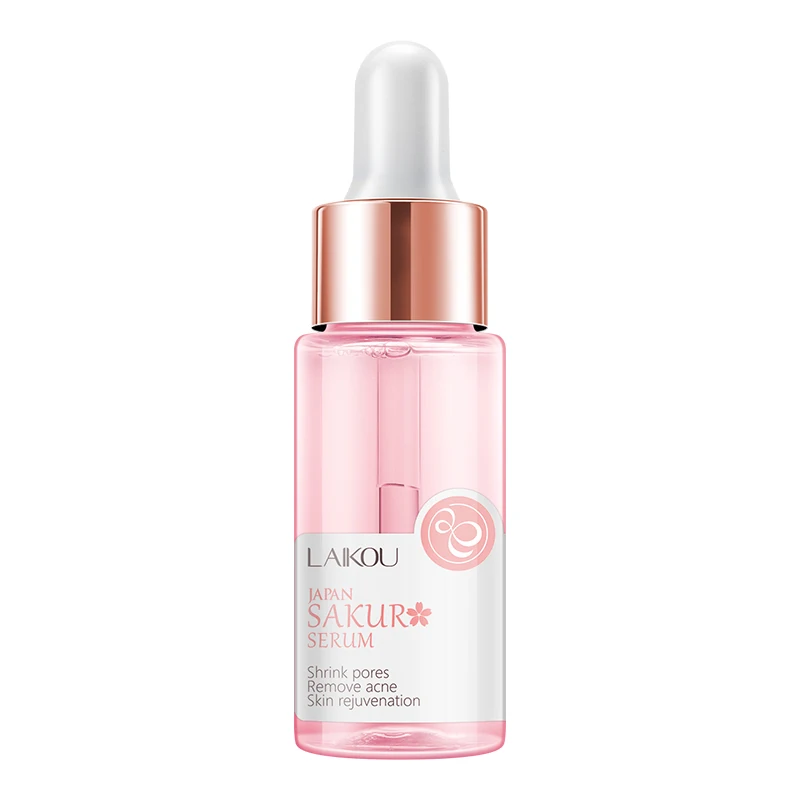 private label Japan sakura serum organic under eye skin tightening facial serums 17ml mini luxury whitening serum