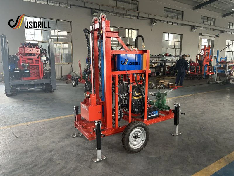 100m 150m deep small water drilling rig