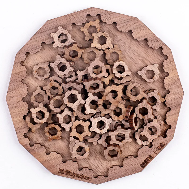 Labyrinth Expert Level Difficult Puzzles Mind Bending Wooden Jigsaw Puzzle For Adults
