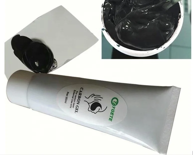 80ml Black Cream Black Doll Treatment Carbon Facial Peeling Nd Yag Cream Carbon Peeling Gel For Laser