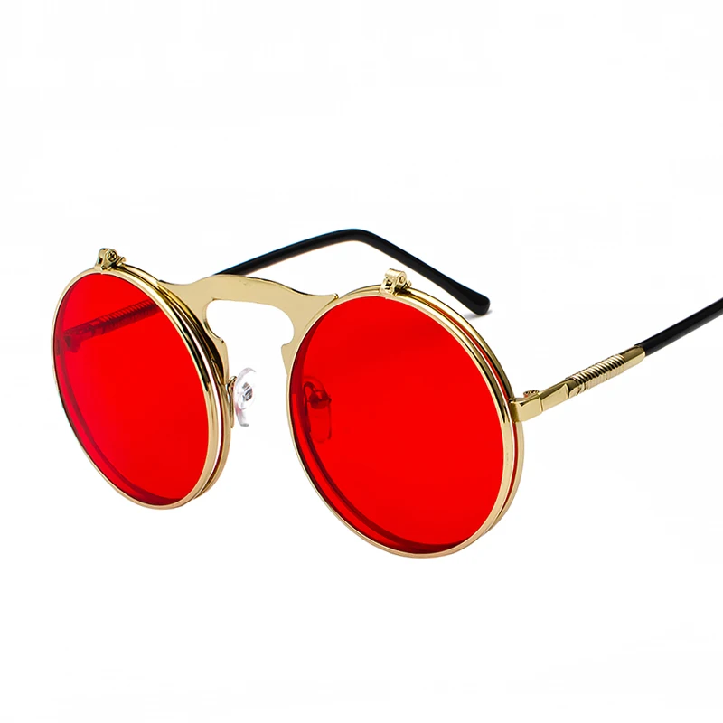 3057 Cheap Fashion Steampunk Women polarized Sunglasses Decoration Men Clear Lens  Tinted Glasses