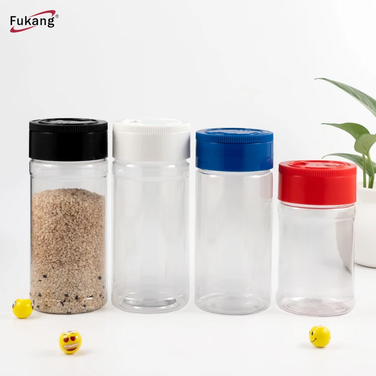 100Ml Plastic Bottle Spice Herbs Powders Seasoning Shaker Jar