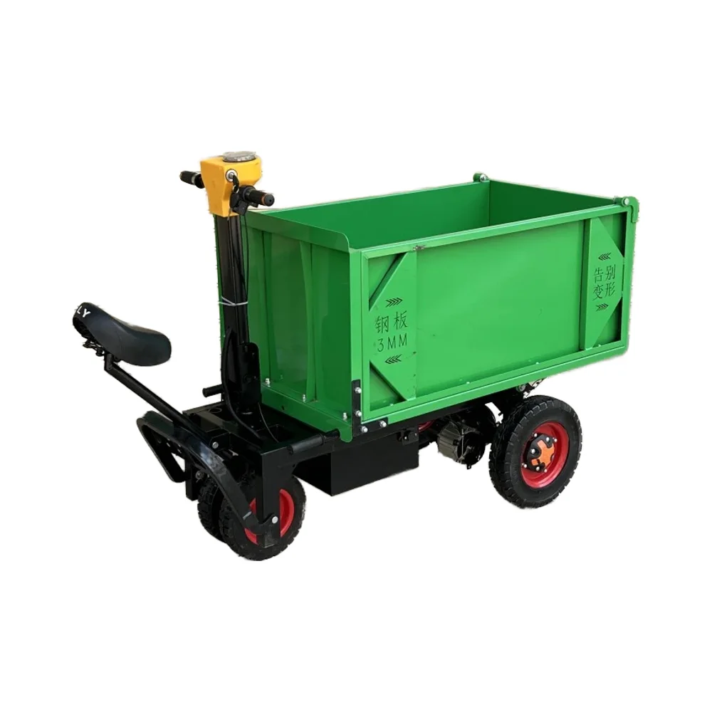 Farm four-wheel electric ash truck construction dump truck feed manure removal truck