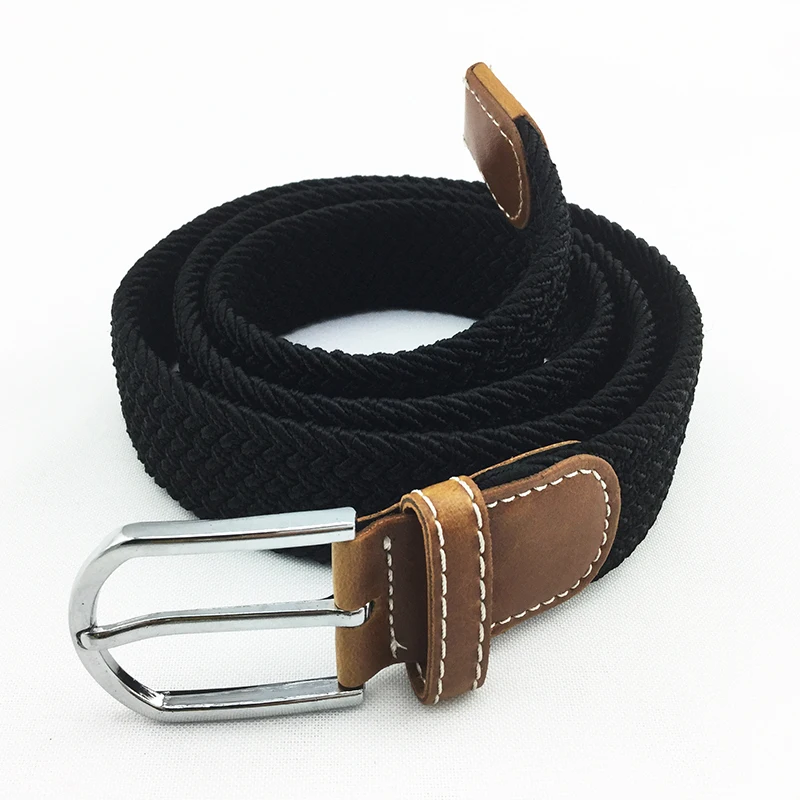 Pure Black Double Design Weaving Design Weaving Elastic Belts
