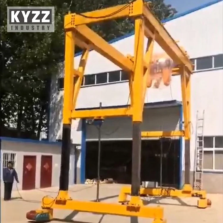 electric moving double girder platform gantry crane