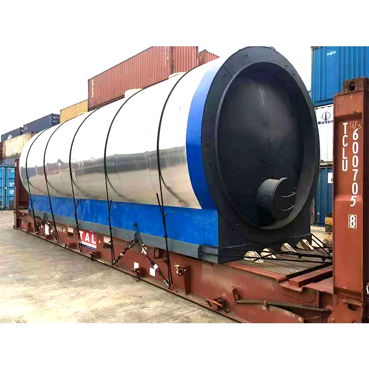 Non-pollution waste tyre pyrolysis machine to Diesel Oil and Gasoline