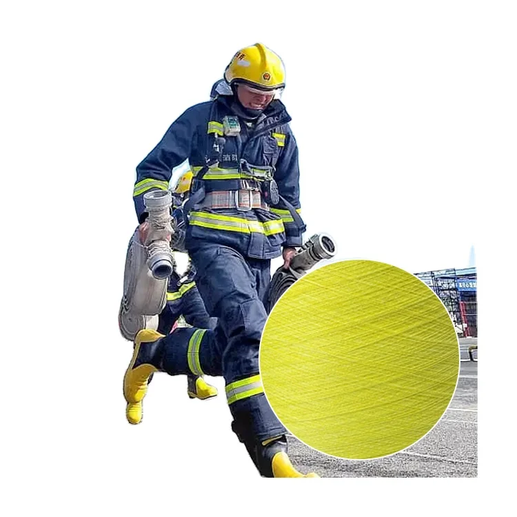 Functional Textile Yarn Para Aramid Spun Yarn Aramid Thread With High Strength For Knitting And Weaving Fireproof Uniform