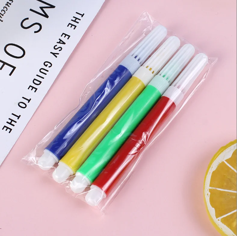 Customized Watercolor painting book early childhood coloring puzzle graffiti paper sheet with pens