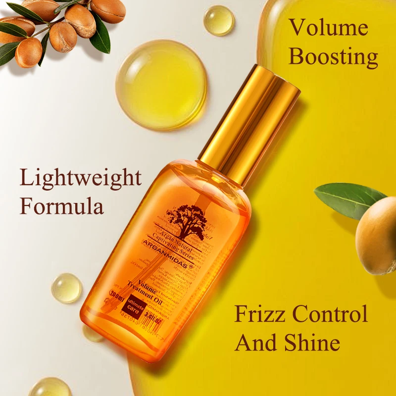 Arganmidas SPA Hair Treatment Argan Oil Protein Repair Brighten Boost Volume Moroccan Argan Hair Oil For Damaged Hair