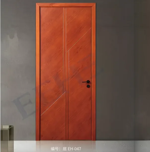 New single main design pvc interior wooden doors with frames
