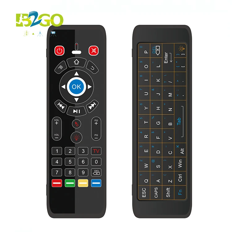 Factory wholesale 2.4g mini wireless T16 fly air mouse keyboard remote control for samsung smart tv