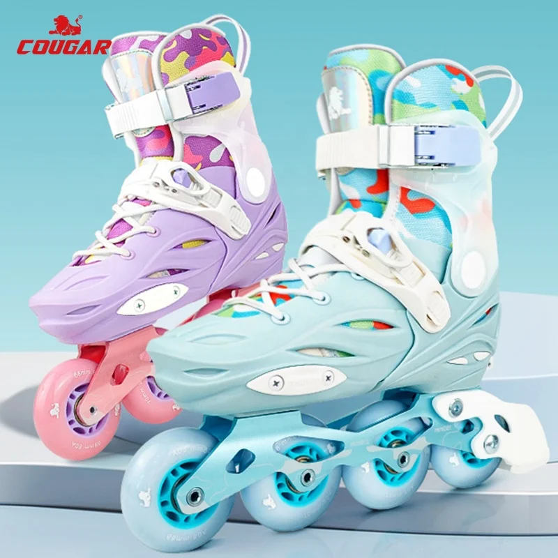 MZS321 COUGAR Inline Skating Shoes For Boys Girls Kids Adjustable